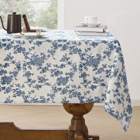 Pastoral Floral Pure Cotton Rectangular Tablecloth